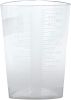 Pack of 200 Clear Graduated Polypropylene Container 32 oz. Graduated Translucent Dishwasher Without Closure Measuring Cups for Casting Molds; Slime; A