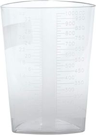 Pack of 200 Clear Graduated Polypropylene Container 32 oz. Graduated Translucent Dishwasher Without Closure Measuring Cups for Casting Molds; Slime; A