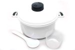 Food-Grade Microwaveable 10-Cup Kitchen Pressure Cooker & Steamer w/ Cup & Paddle, 2.5 Quart Capacity by Pride Of India 80 oz