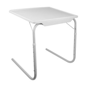 Foldable tray table, portable sofa, TV tray, 6-high 3-corner laptop desk, suitable for dinner, coffee table, office desk