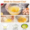 1000W 5 In 1 Immersion Hand Blender Stainless Steel Hand Mixer with 12 Speeds Turbo Mode Food Processor with 20Oz Beaker 17Oz Chopper Whisk Milk Froth