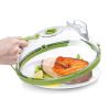 2Pcs Transparent Microwave Covers for Food Splatter Cover Lid Food Splatter Guard Protector
