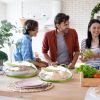 2Pcs Transparent Microwave Covers for Food Splatter Cover Lid Food Splatter Guard Protector