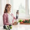1000W 5 In 1 Immersion Hand Blender Stainless Steel Hand Mixer with 12 Speeds Turbo Mode Food Processor with 20Oz Beaker 17Oz Chopper Whisk Milk Froth