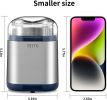 Electric Grinder For Herb,pice,Pollen And Coffee Fast Grinding For Flower Buds,Dry Spices,And Herbs Compact Size Silver