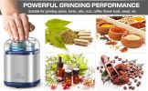 Electric Grinder For Herb,pice,Pollen And Coffee Fast Grinding For Flower Buds,Dry Spices,And Herbs Compact Size Silver