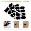 24 Pack Airtight Food Storage Containers Set with lids for Pantry Kitchen Organization - BPA Free Kitchen Canisters for Cereal; Rice; Flour & Oats - F