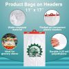Pack of 2000 Low Density Produce Bags 11 x 17 + 2 LP. Ultra Thin Polyethylene Bags on headers 11x17. Printed Eat 5 A Day. 0.55 Mil Thickness. Clear Pl