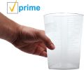 Pack of 200 Clear Graduated Polypropylene Container 32 oz. Graduated Translucent Dishwasher Without Closure Measuring Cups for Casting Molds; Slime; A