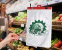 Pack of 2000 Low Density Produce Bags 11 x 17 + 2 LP. Ultra Thin Polyethylene Bags on headers 11x17. Printed Eat 5 A Day. 0.55 Mil Thickness. Clear Pl