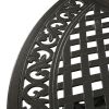 Outdoor Expandable Aluminum Dining Table, Hammered Bronze Finish